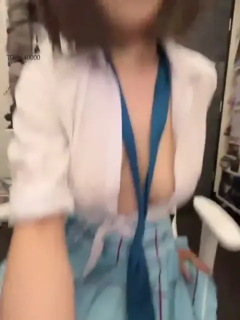 Wibu Cosplay sinh viên nứng lồn, Vú To Ko lông, live sex Thủ dâm rên rỉ Tê lồn múp